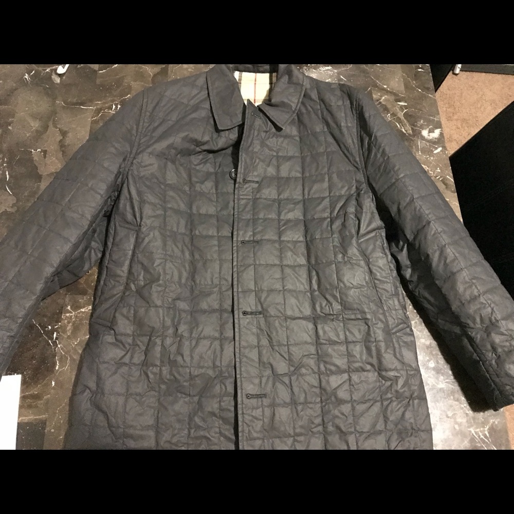 Burberry Barn Quilted work Jacket Sz LG